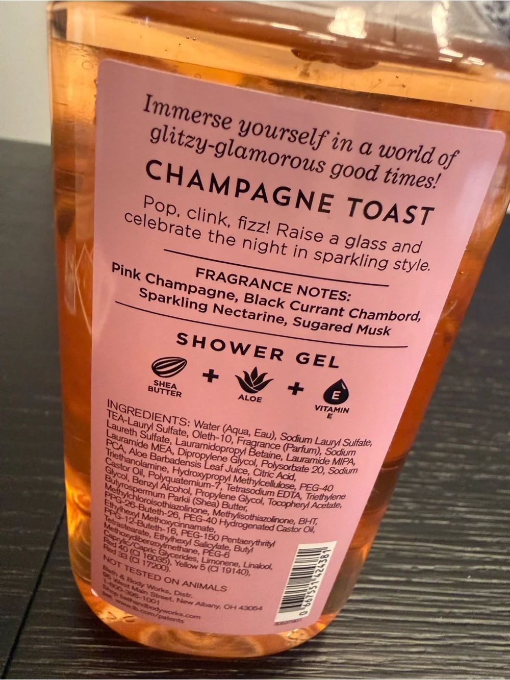 NEW Bath & Body Works Champagne Toast Body Gel Shower Gel Body Wash